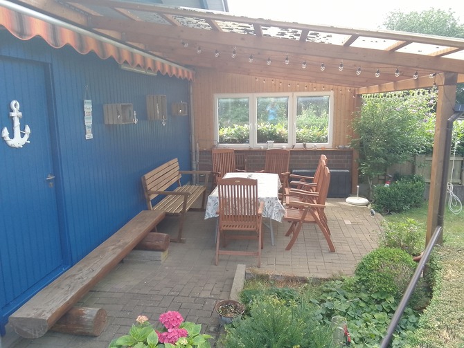 Ferienwohnung in Kabelhorst - Gei&szlig;ler - Terrasse