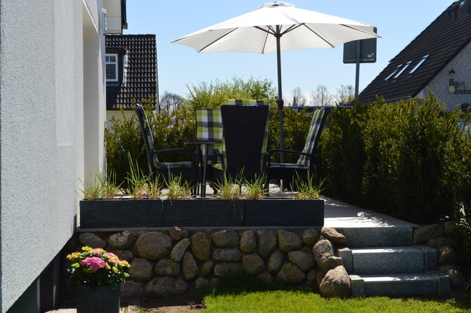 Ferienhaus in Gr&ouml;mitz - Ostsee-Ferienhaus Maren - Terasse