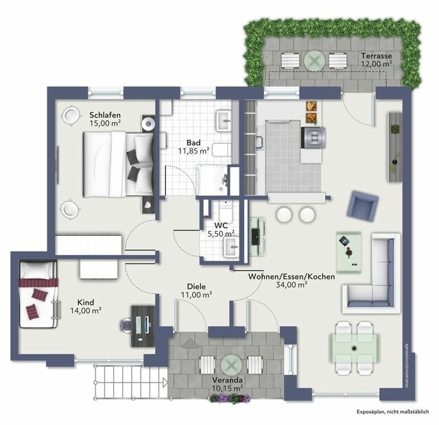 Ferienwohnung in Eckernförde - Hafenblick - Bild 22
