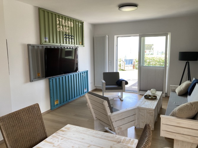 Ferienhaus in Haffkrug - Strandgang - Wohnzimmer EG