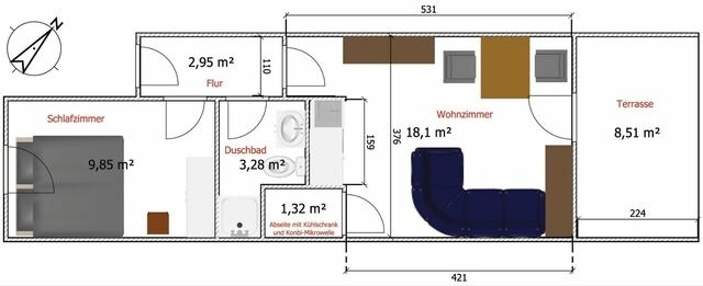 Ferienwohnung in Schönberger Strand - Weber, Christina und Christoph: App. "Lüttje Toflücht" (Nr. 2) - Bild 12