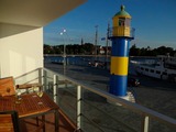 Ferienwohnung in Eckernförde - Apartmenthaus Hafenspitze Ap. 10 - "Borbyblick" - Blickrichtung Hafen und offene See - Bild 2