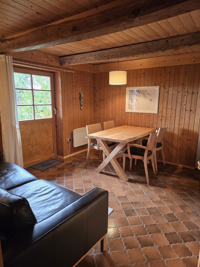 Ferienwohnung in &Ouml;lendorf - Reetdach-Kate Ost - Wohnzimmer