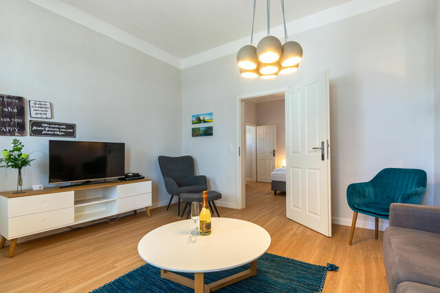 Ferienwohnung in Binz - Villa Iduna / Ferienwohnung No. 3 - EG mit Balkon nach S&uuml;den - Bild 5