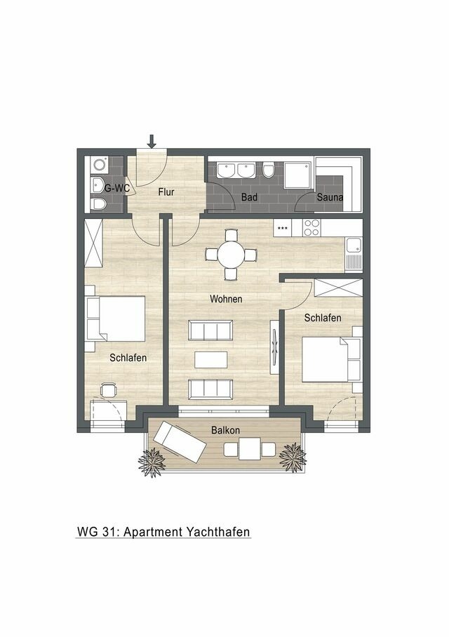 Ferienwohnung in K&uuml;hlungsborn - Waldstra&szlig;e 49, Neu! Riviera 31 - Bild 17