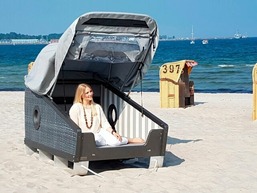 Schlafstrandkorb Nord -Höhe Jungfernstieg