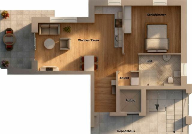 Ferienwohnung in Gr&ouml;mitz - Quartier 18 - 3 | Komfort-Appartement (69 m&sup2;) | APPARTO Gr&ouml;mitz - Bild 3