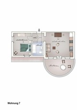 Ferienwohnung in Neuenkirchen (R&uuml;gen) - R&uuml;gen Ferienwohnung 7 am Wasser Gut Grubnow mit Balkon WLAN und Sauna - Bild 9