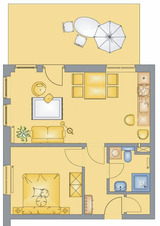 Ferienwohnung in Seebad Bansin - (Brise) Seeresidenz Haus Atlantic App. 0.1 - Bild 14