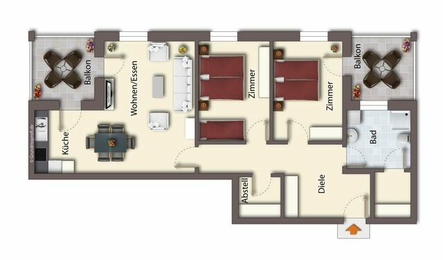 Ferienwohnung in Seebad Heringsdorf - (Brise) Haus Maxim App. 06 - Bild 20