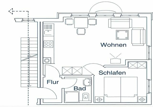 Ferienwohnung in Bansin - Villa Sonnengl&uuml;ck, App. 28 - Bild 16